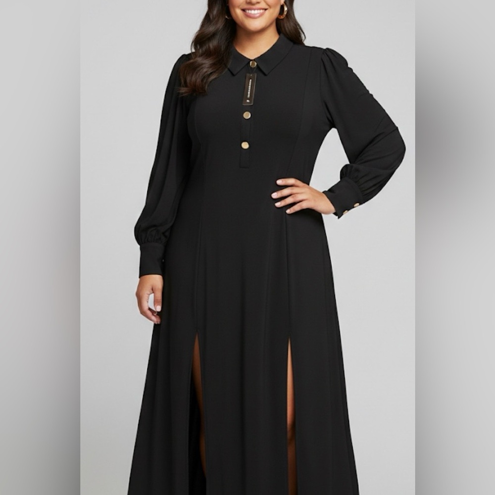 Ashley Stewart® Luxe Black Midi Dress – Size 26/28
NWT | Never Worn